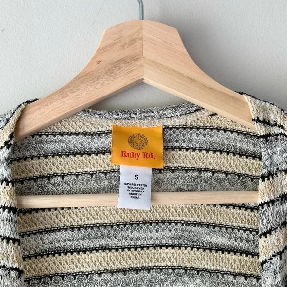 Ruby Rd. Striped Cardigan - Picture 5 of 5